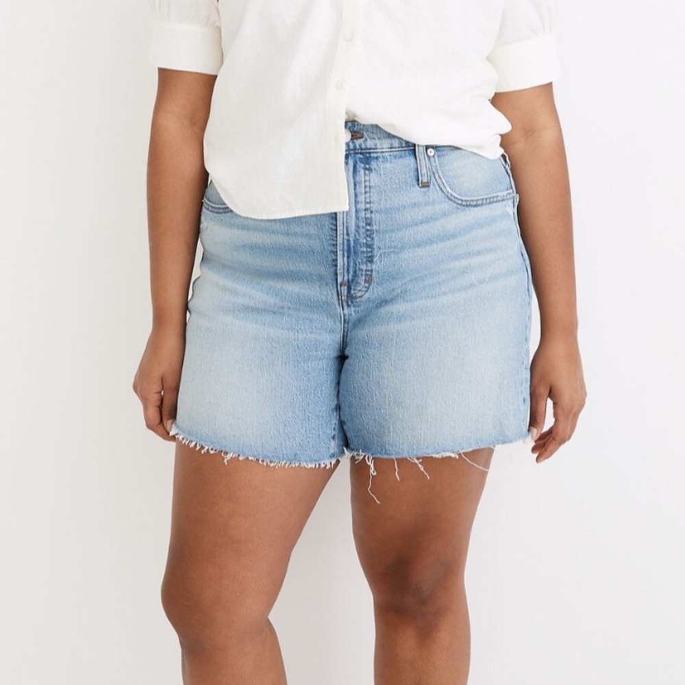 Madewell High-Rise Mid Length Denim Shorts